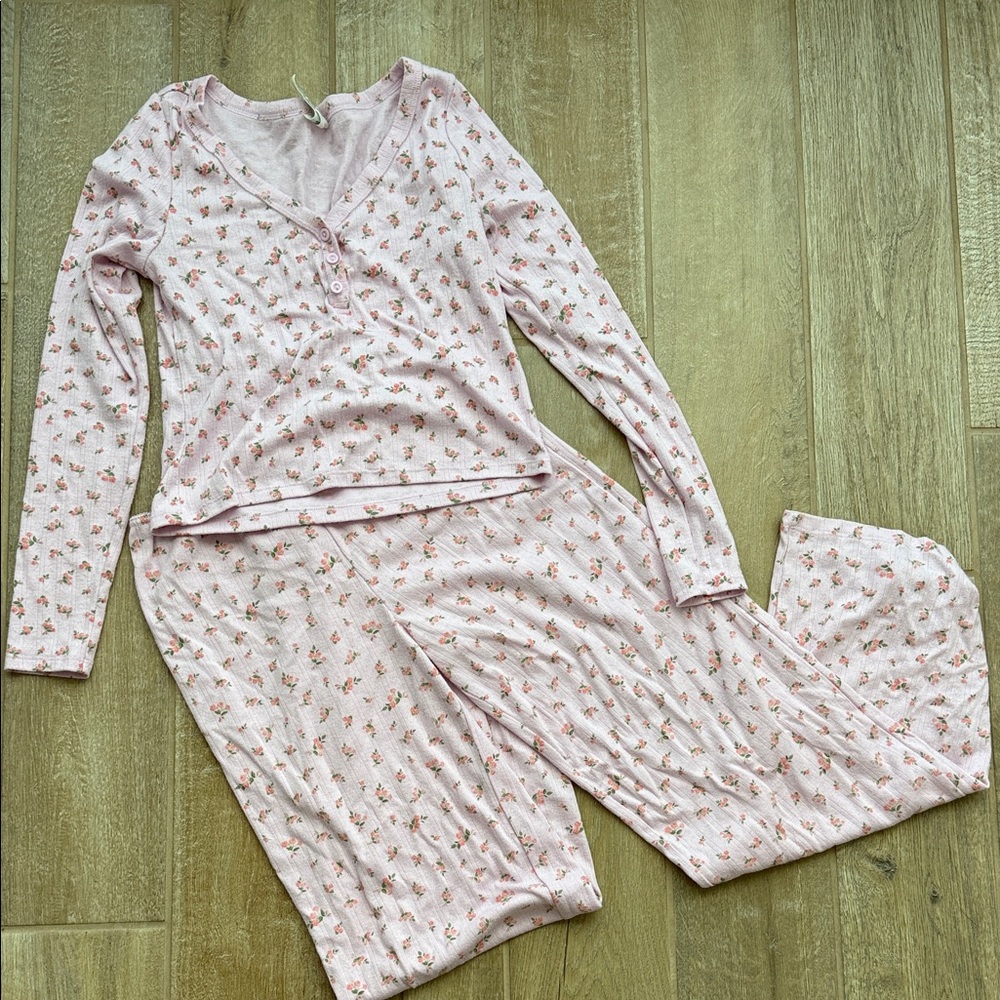 Floral Pink Women's Pajama Set